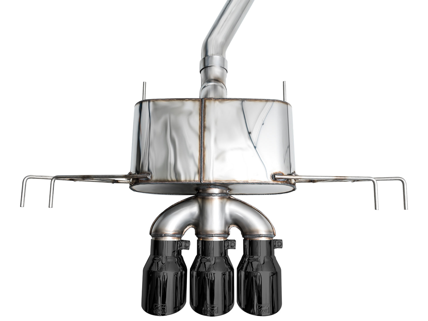 AWE Touring Edition Exhaust for FL5 Civic Type R - Triple Diamond Black Tips - out of package