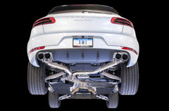 AWE Touring Edition Catback Exhaust for Porsche Macan S / GTS / Turbo - Chrome Silver 102mm Tips - Mounted