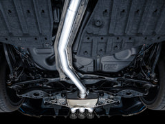 AWE Touring Edition Exhaust for FL5 Civic Type R - Triple Diamond Black Tips - Mounted