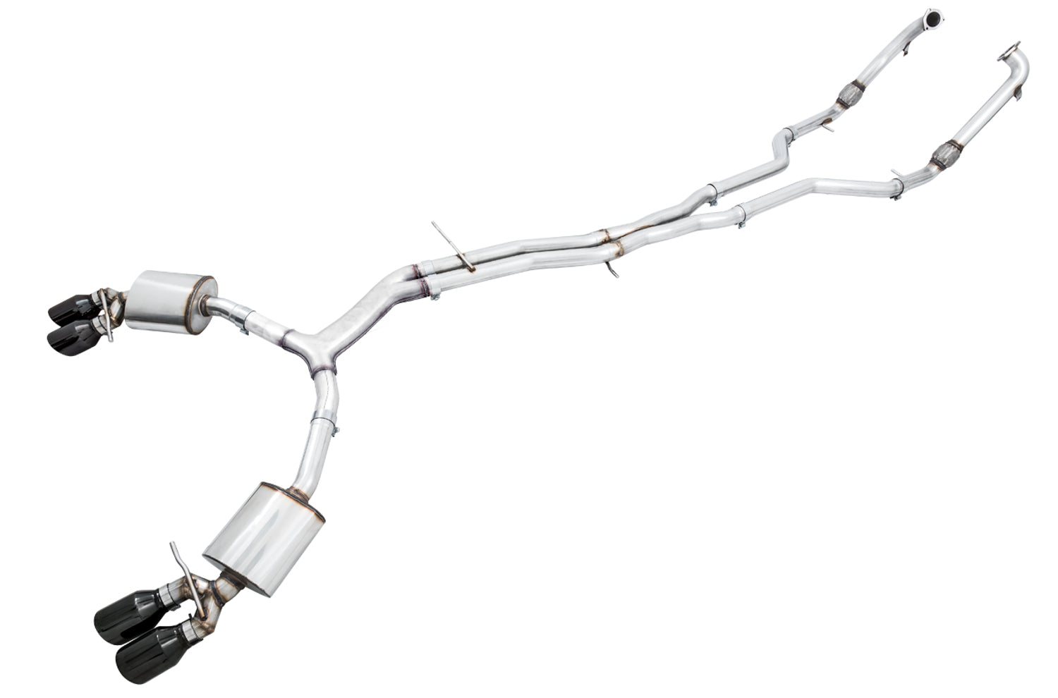 AWE Touring Edition Exhaust for Audi B9 S5 Sportback - Diamond Black 102mm Tips - Primary