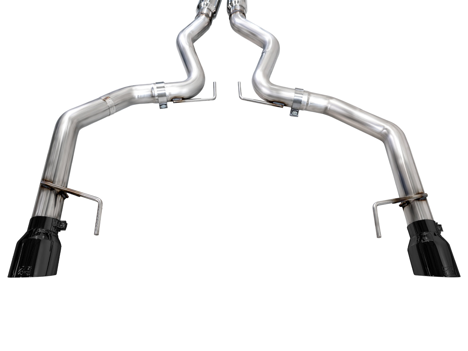 AWE Track Edition Exhaust for S650 Ford Mustang GT Fastback - Dual Diamond Black Tips - out of package