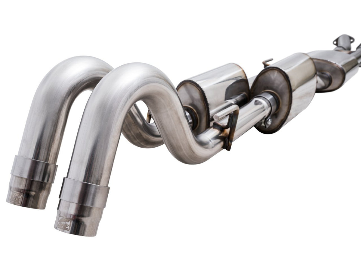 AWE 0FG Exhaust with BashGuard for 3rd Gen Tacoma - No Tips - Primary