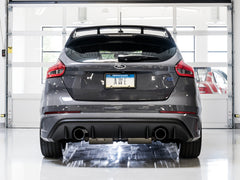 AWE Touring Edition Cat-back Exhaust for Ford Focus RS - Non-Resonated - Diamond Black Tips - Mounted