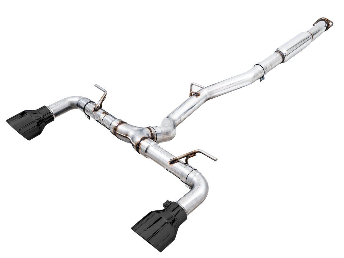 AWE Track Edition Exhaust for Subaru BRZ / Toyota GR86 / Toyota 86 / Scion FR-S - Diamond Black Tips - Primary