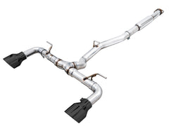 AWE Track Edition Exhaust for Subaru BRZ / Toyota GR86 / Toyota 86 / Scion FR-S - Diamond Black Tips - Primary