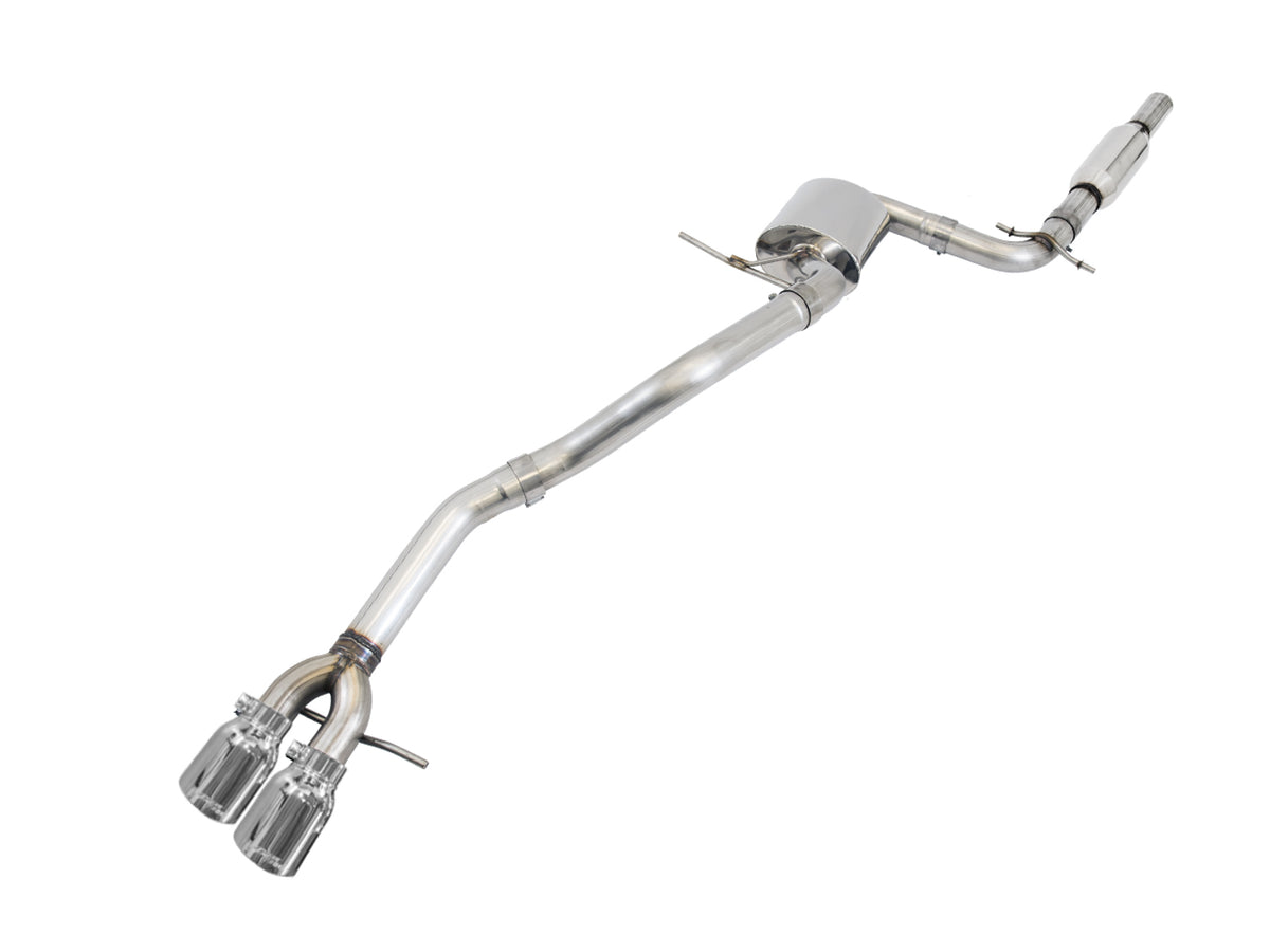 AWE Track Edition Exhaust for MK6 Jetta 2.5L - Chrome Silver Tips - Primary