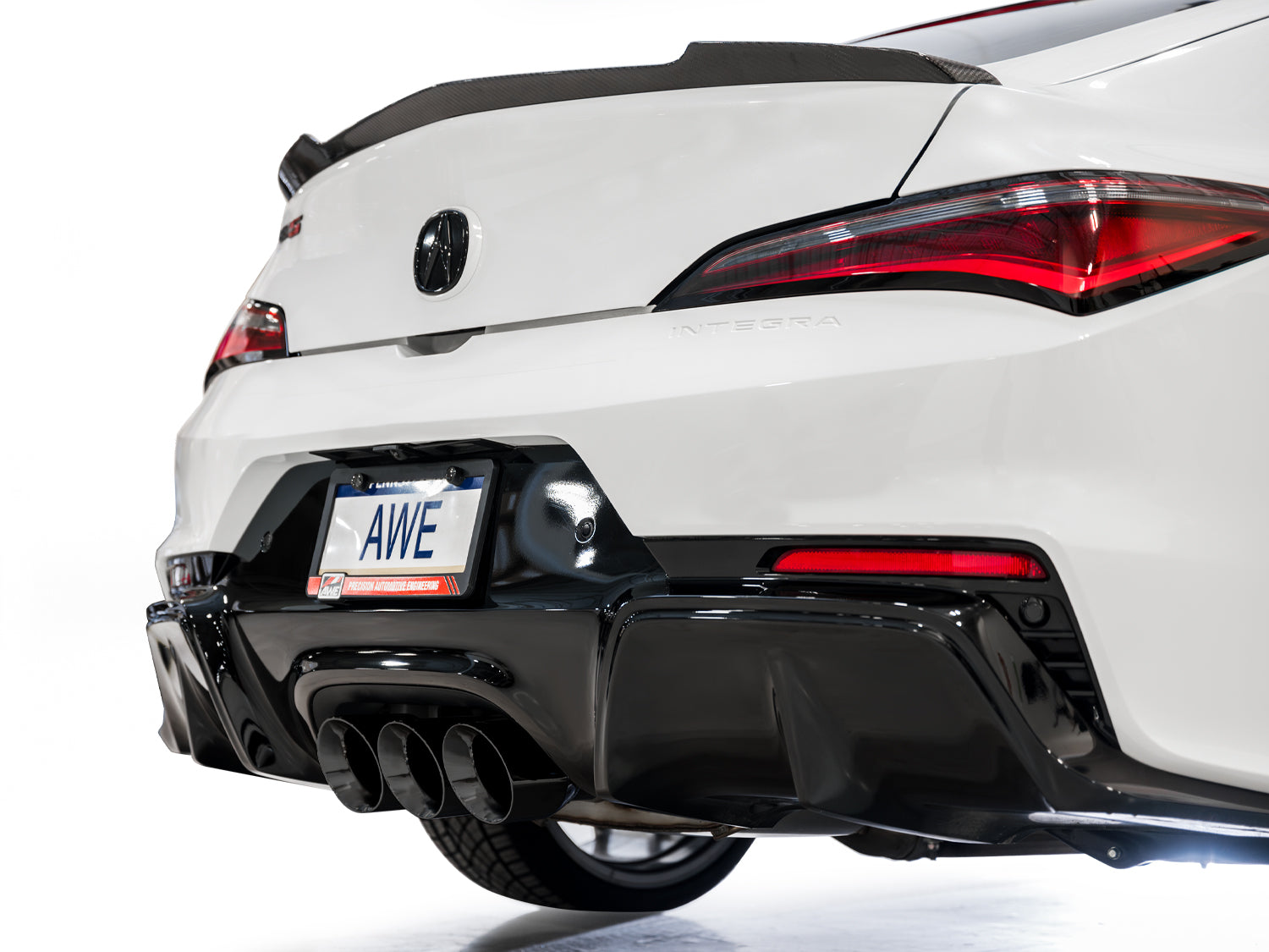 AWE Track Edition Exhaust for DE5 Integra Type-S - Triple Diamond Black Tips - Mounted
