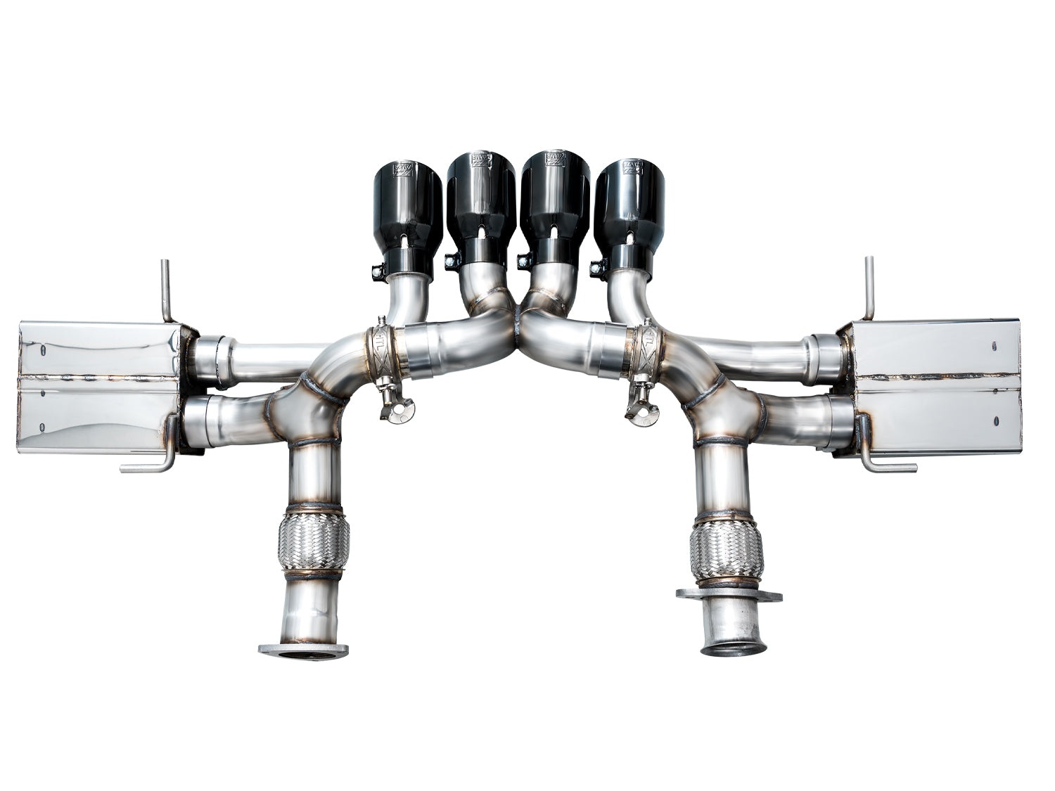 AWE SwitchPath Exhaust for C8 Corvette Z06 - Diamond Black Tips - out of package