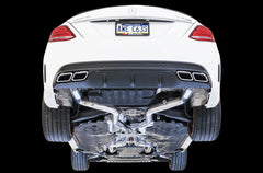AWE Track Edition Exhaust System for '15-'18 Mercedes-Benz W205 AMG C63/S Sedan (no tips) - Mounted