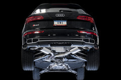 AWE Touring Edition Exhaust for Audi B9 SQ5 - Resonated - No Tips (Turn Downs) - Mounted