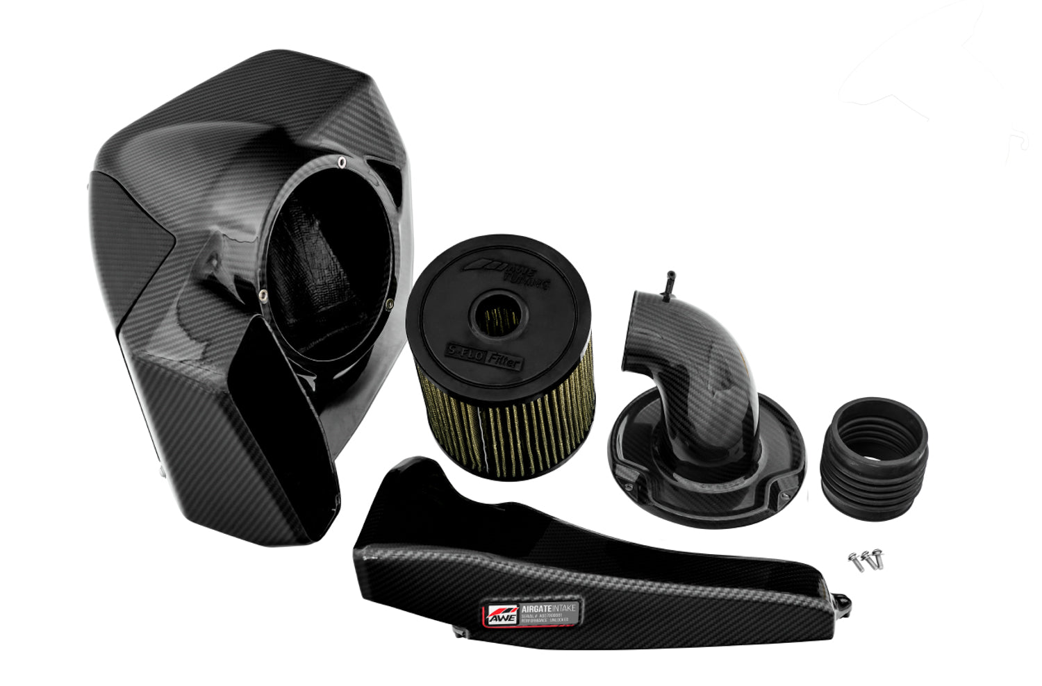 AWE AirGate™ Carbon Fiber Intake for Audi B9 A4 / A5 2.0T - With Lid - out of package