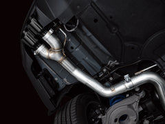 AWE Track Edition Exhaust for S650 Ford Mustang GT Fastback - Quad Diamond Black Tips - Mounted