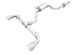 AWE Touring Edition Exhaust for VW MK8 GTI - Chrome Silver Tips - Primary
