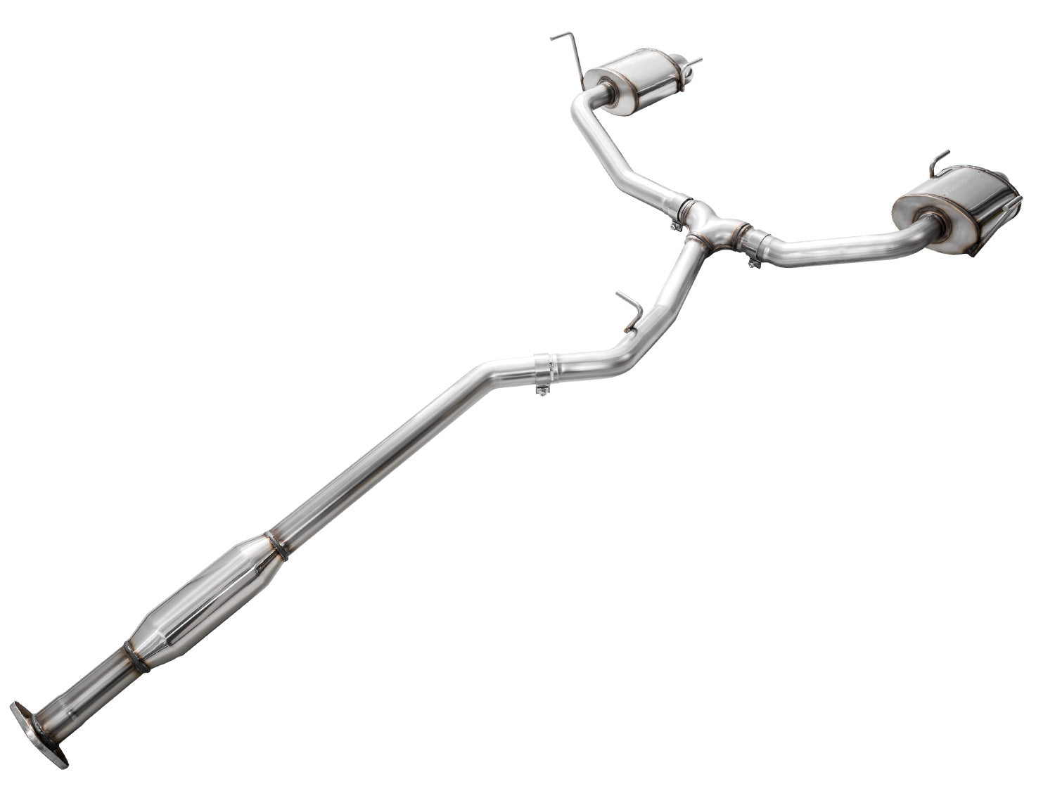 AWE 0FG Exhaust for Subaru Outback 2.4T - Dual BashGuards - out of package