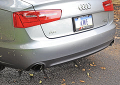 AWE Touring Edition Exhaust for Audi C7 A6 3.0T - Dual Outlet, Diamond Black Tips - out of package