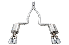 AWE Touring Edition Exhaust for 17+ Challenger 5.7 - Chrome Silver Quad Tips - out of package