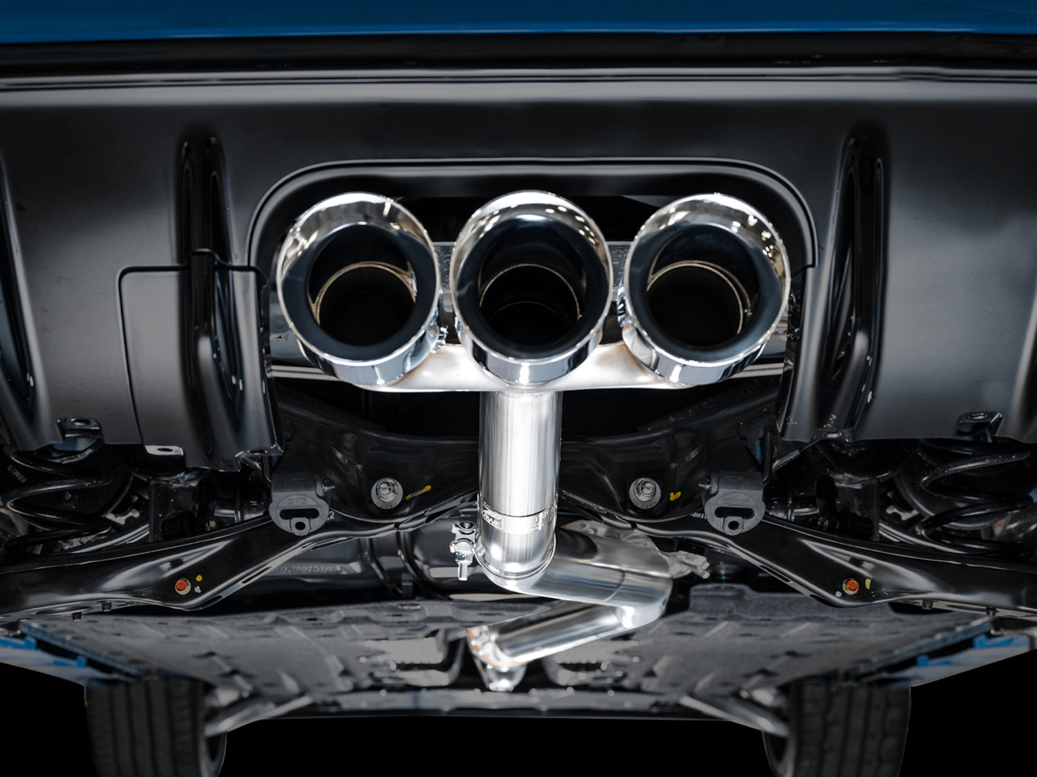 AWE Track Edition Exhaust for FL5 Civic Type R - Triple Chrome Silver Tips - Mounted