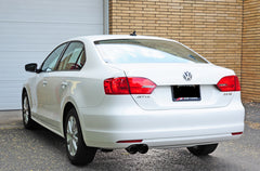 AWE Touring Edition Exhaust for MK6 Jetta 2.5L - Diamond Black Tips - Mounted