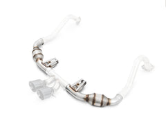 AWE Touring Edition Exhaust for Porsche 718 Boxster / Cayman - Chrome Silver Tips - out of package