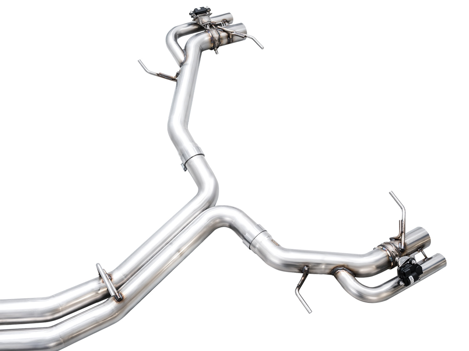 AWE SwitchPath™ Exhaust for C8 Audi RS 6/RS 7 - Diamond Black RS-style Tips - out of package