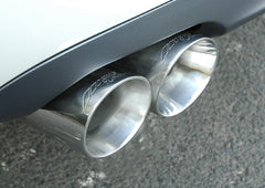 AWE Track Edition Exhaust for Audi B7 S4 - Chrome Silver Tips - Mounted