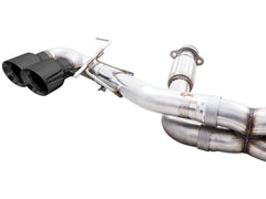 AWE Track Edition Exhaust for C8 Corvette -- Diamond Black Tips - out of package