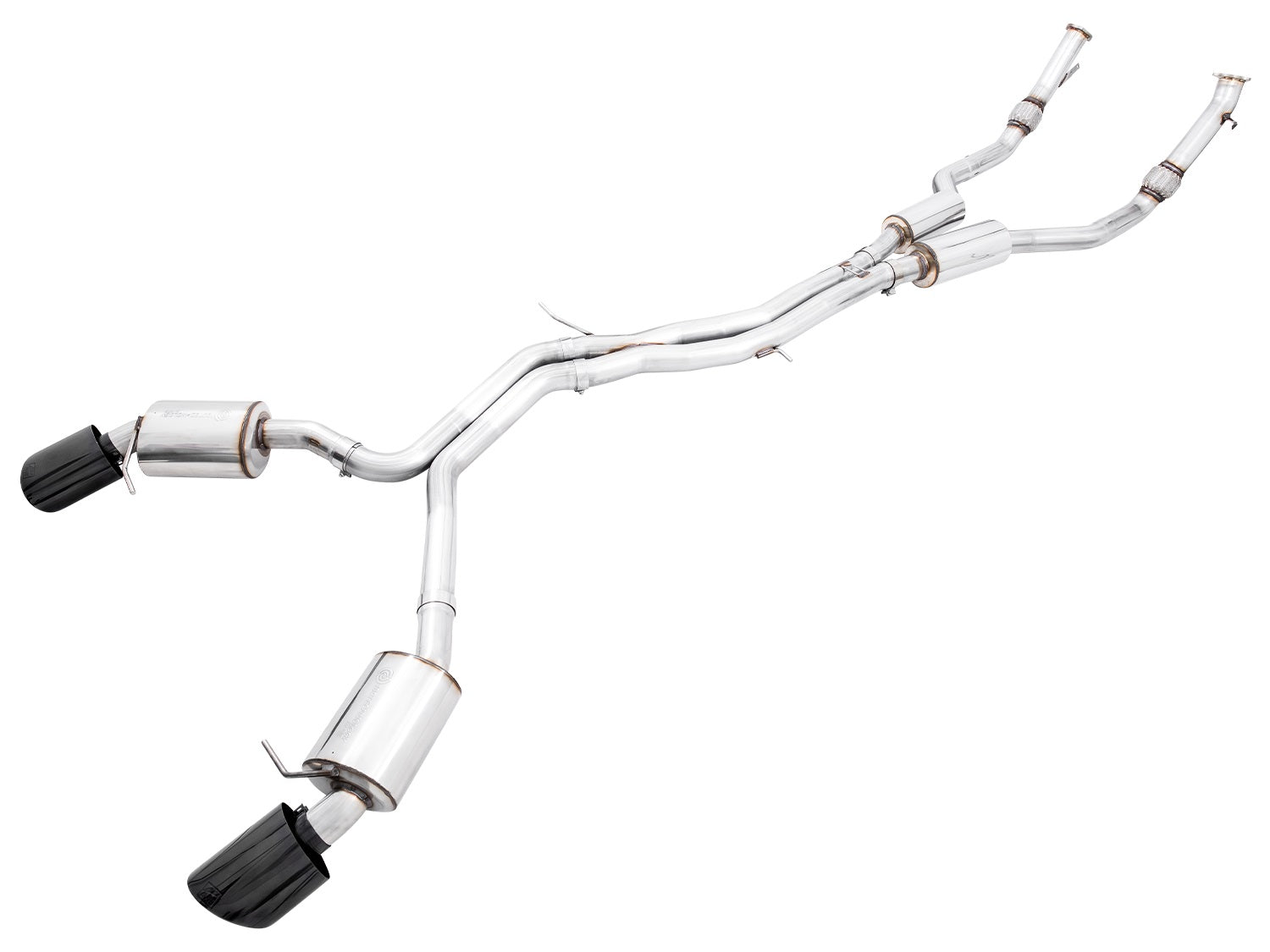AWE Touring Edition Exhaust for Audi B9 RS 5 Coupe - Resonated - Diamond Black RS-style Tips - Primary
