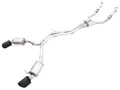AWE Touring Edition Exhaust for Audi B9 RS 5 Coupe - Resonated - Diamond Black RS-style Tips - Primary