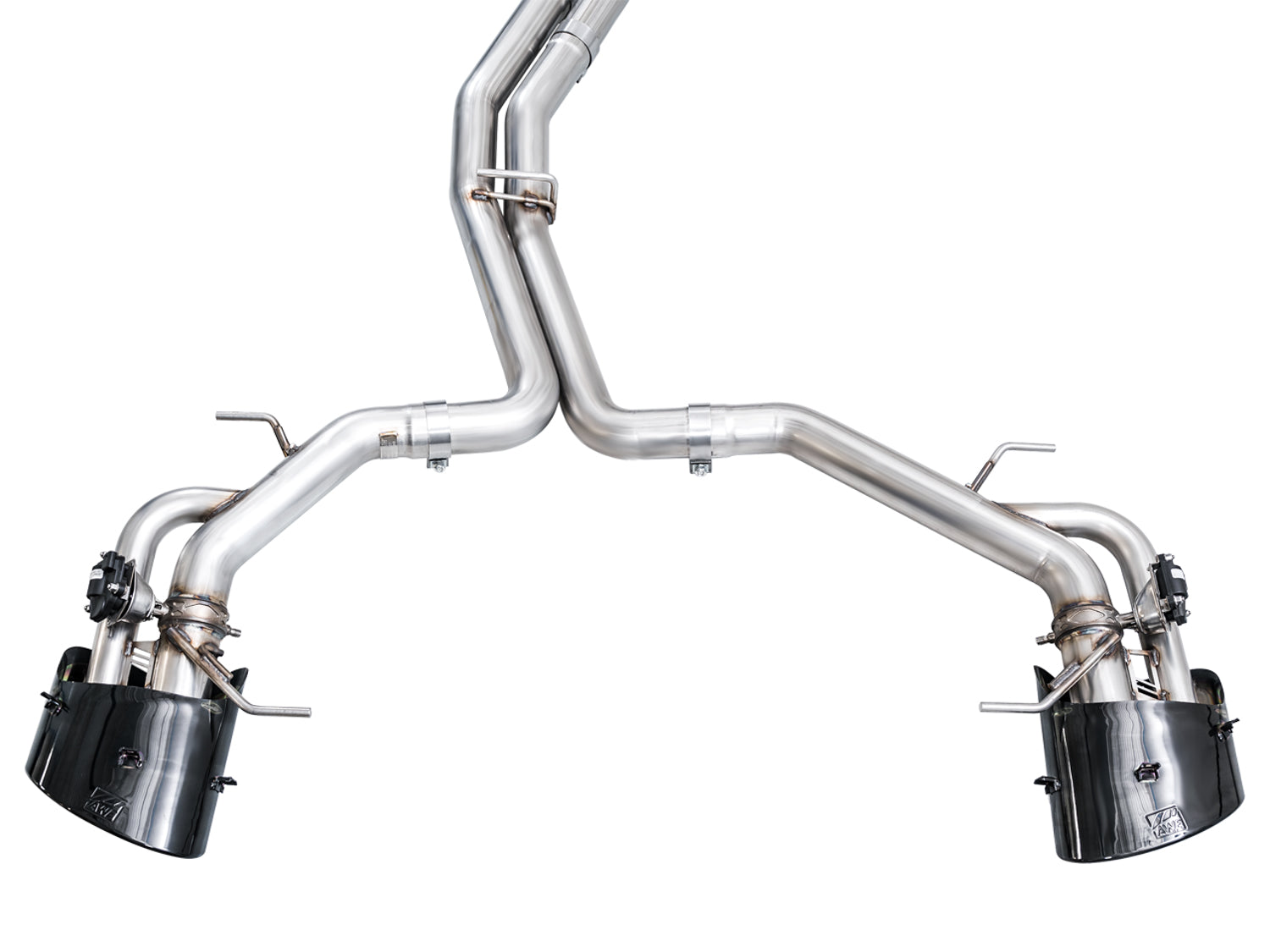 AWE SwitchPath™ Exhaust for C8 Audi RS 6/RS 7 - Diamond Black RS-style Tips - out of package