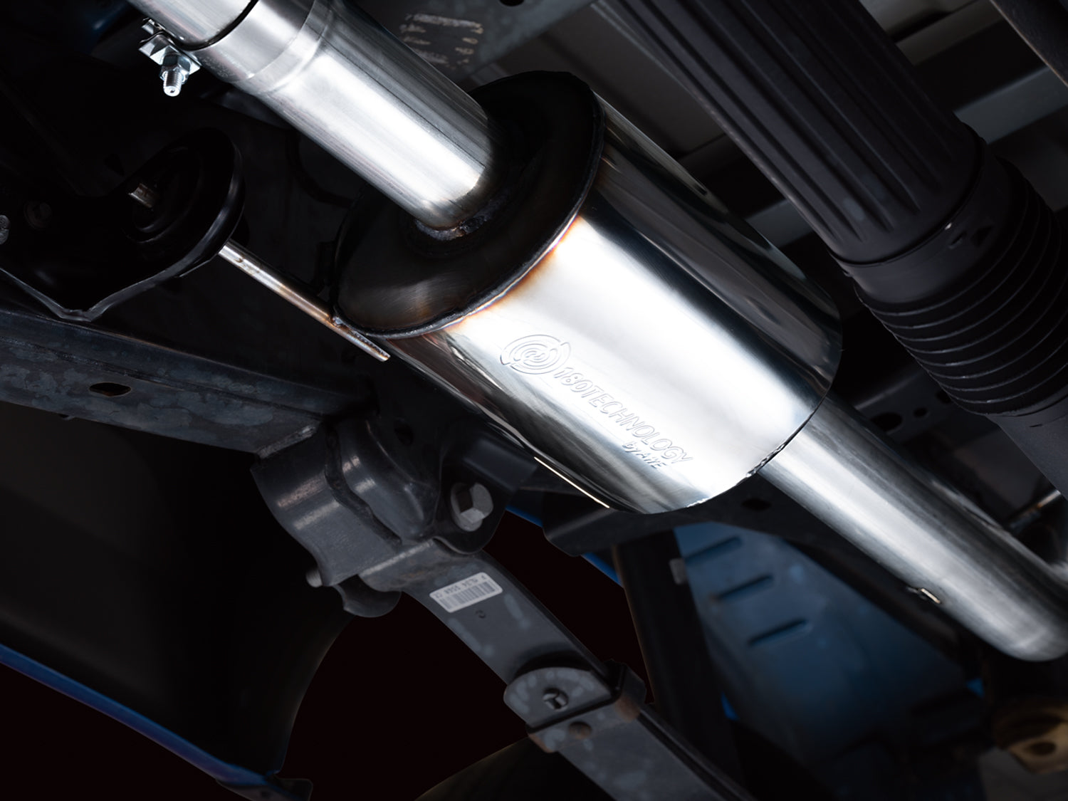 AWE 0FG Dual Side Exit Exhaust for '21+ Ford F-150 - 4.5" Diamond Black Tips - Mounted