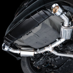 AWE Touring Edition Exhaust for FE1 Civic Si/DE4 Acura Integra - Chrome Silver Tips - Mounted