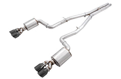 AWE Touring Edition Exhaust for 15+ Challenger 6.4 / 6.2 SC - Diamond Black Quad Tips - Primary