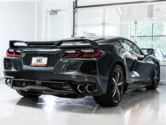 AWE Touring Edition Exhaust for C8 Corvette -- Chrome Silver Tips - Mounted