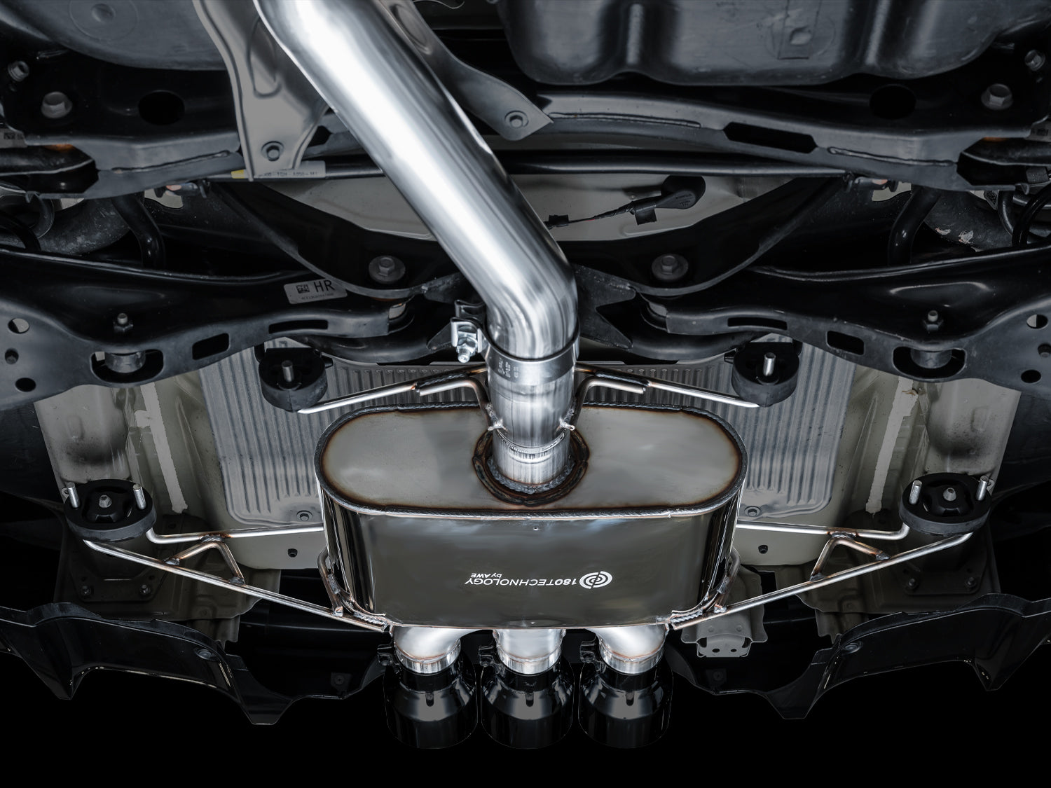 AWE Touring Edition Exhaust for DE5 Integra Type-S - Triple Diamond Black Tips - Mounted