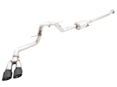 AWE 0FG Dual Side Exit Exhaust for '21+ Ford F-150 - 4.5" Diamond Black Tips - Primary