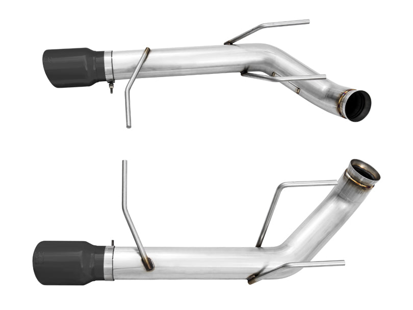 AWE Track Edition Axle-back Exhaust for the S197 Ford Mustang GT - Diamond Black Tips - out of package
