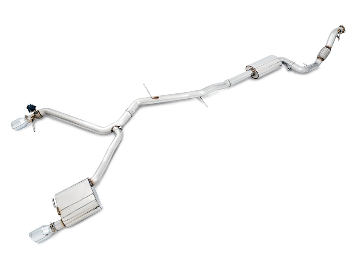 AWE SwitchPath™ Exhaust for B9 A5, Dual Outlet - Chrome Silver Tips (includes DP and SwitchPath Remote) - Primary