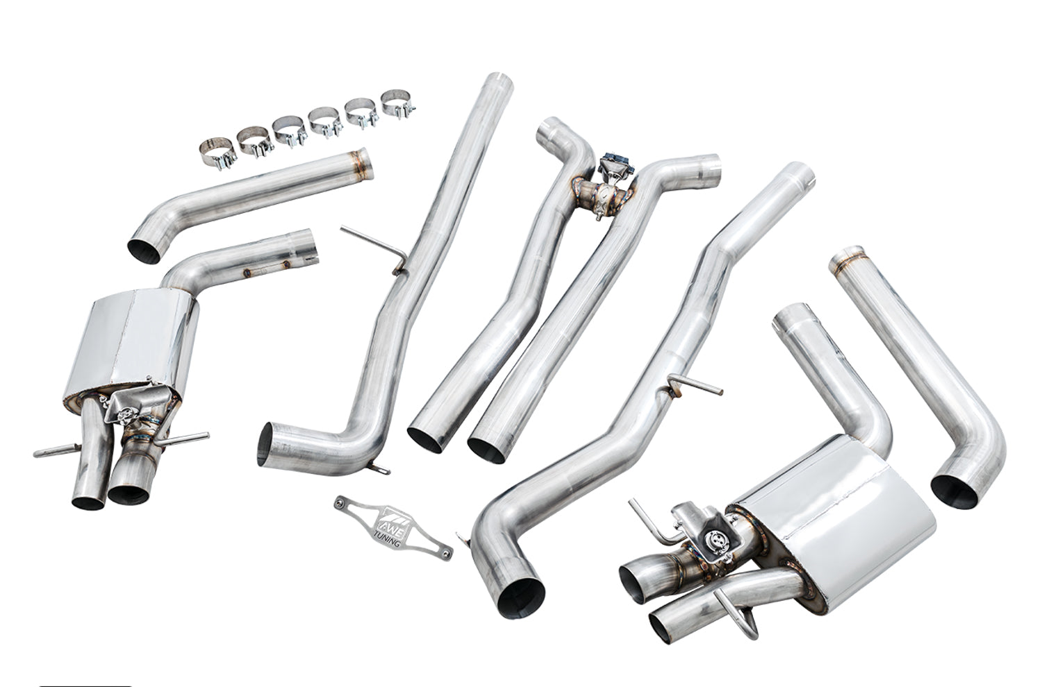 AWE SwitchPath™ Exhaust for W213 AMG E63/S Sedan / Wagon (for Non-AMG Performance Exhaust Cars) - out of package