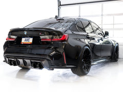 AWE Track Edition Catback Exhaust for BMW G8X M3/M4 - Diamond Black Tips - Mounted