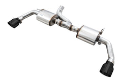 AWE Tread Edition Axleback Dual Exhaust for Jeep JK/JKU 3.6L - Diamond Black Tips - Primary