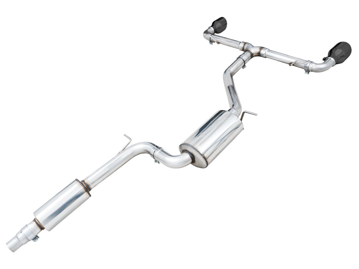 AWE Touring Edition Exhaust for VW MK8 GTI - Diamond Black Tips - out of package