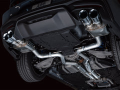 AWE SwitchPath™ Exhaust for S650 Ford Mustang GT Fastback - Quad Chrome Silver Tips - Mounted