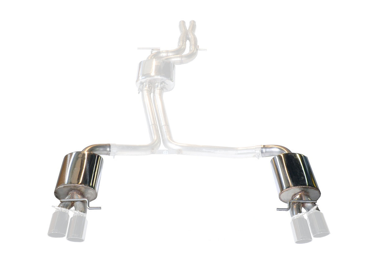 AWE Track-to-Touring Conversion Kit for B8/8.5 S4/S5 3.0T - for 90mm Tips - Primary