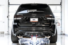 AWE Touring Edition Exhaust for Jeep Grand Cherokee SRT and Trackhawk - for use with stock tips - Mounted