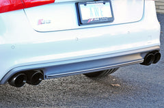 AWE Track Edition Exhaust for Audi C7 S6 4.0T - Diamond Black Tips - Mounted
