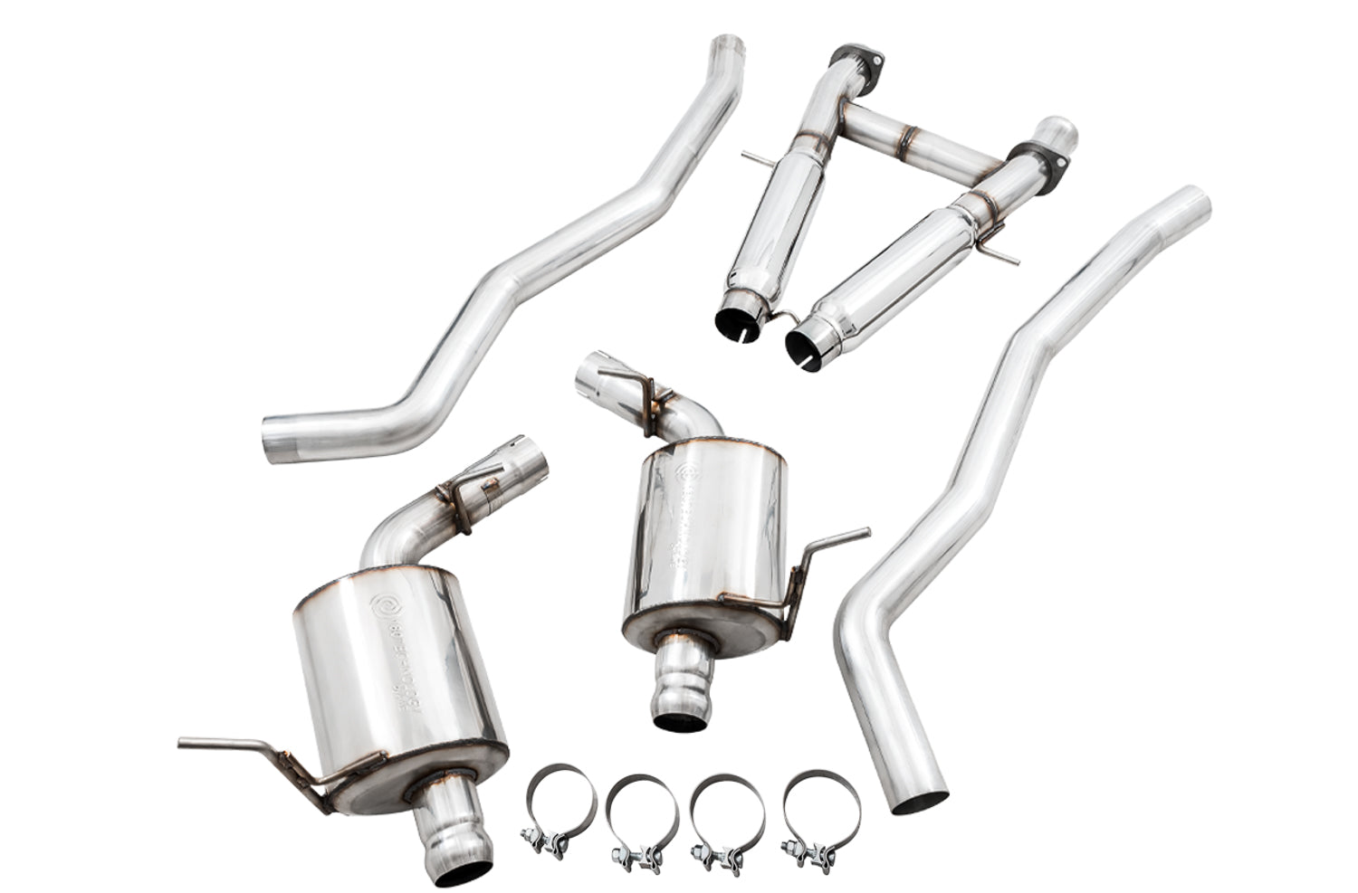 AWE Touring Edition Exhaust for Jeep Grand Cherokee SRT and Trackhawk - for use with stock tips - out of package