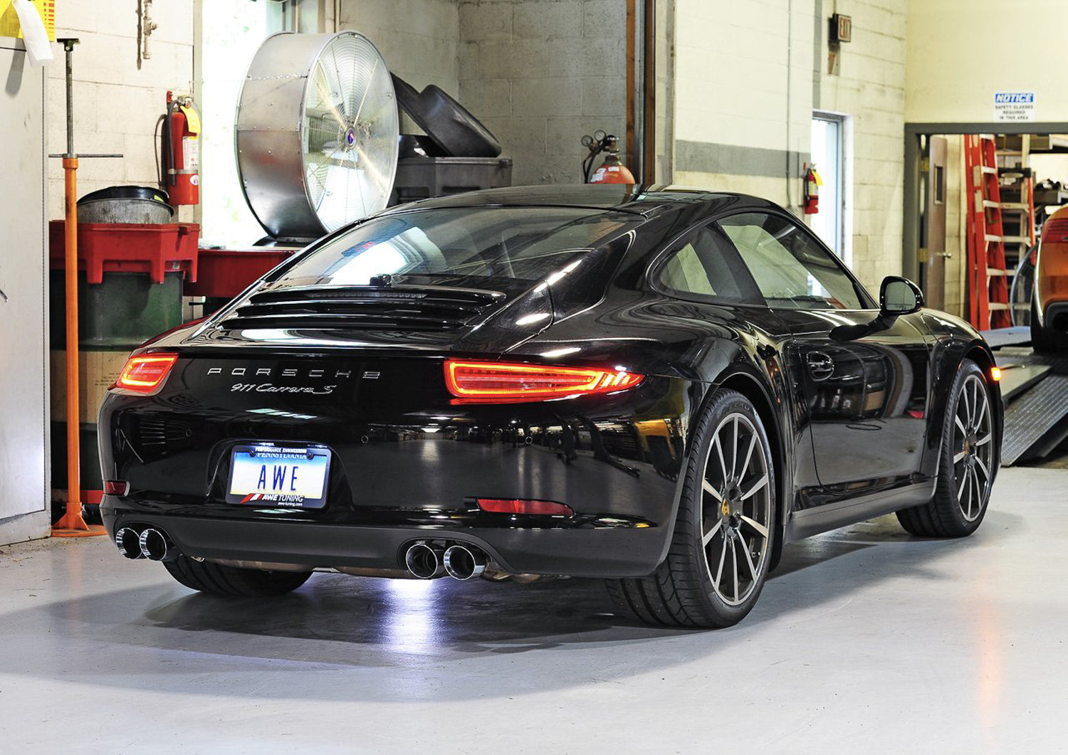 AWE SwitchPath™ Exhaust for Porsche 991 - Non-PSE cars - Chrome Silver Tips - Mounted