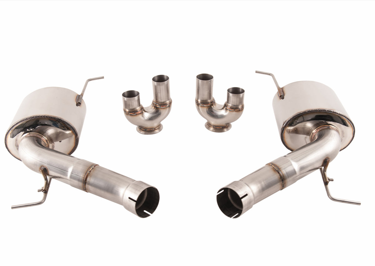 AWE Touring Edition Axle Back Exhaust for BMW F10 M5, Diamond Black Tips - Primary