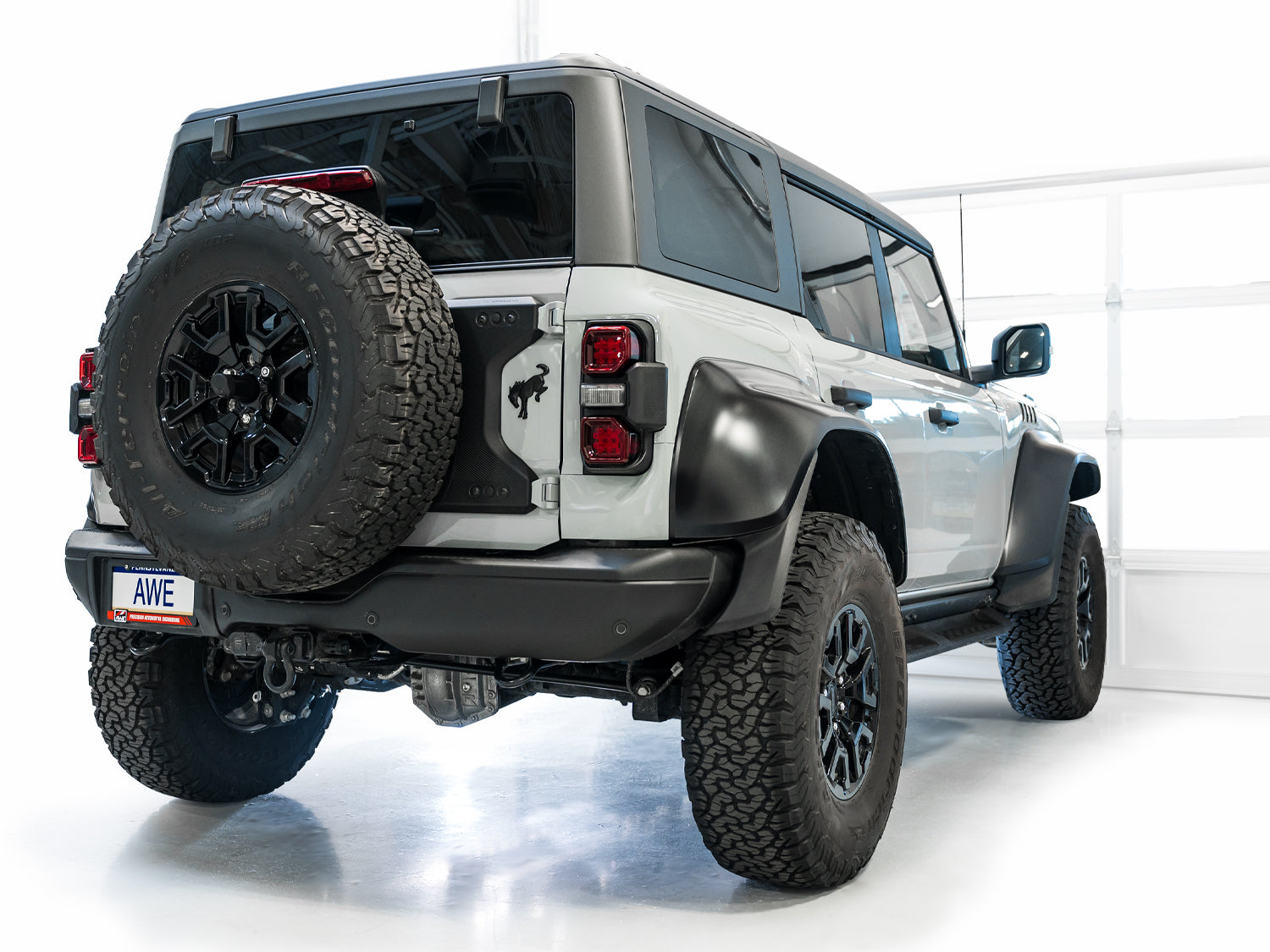 AWE SwitchPath Exhaust for Ford Bronco Raptor - Dual BashGuards - Mounted