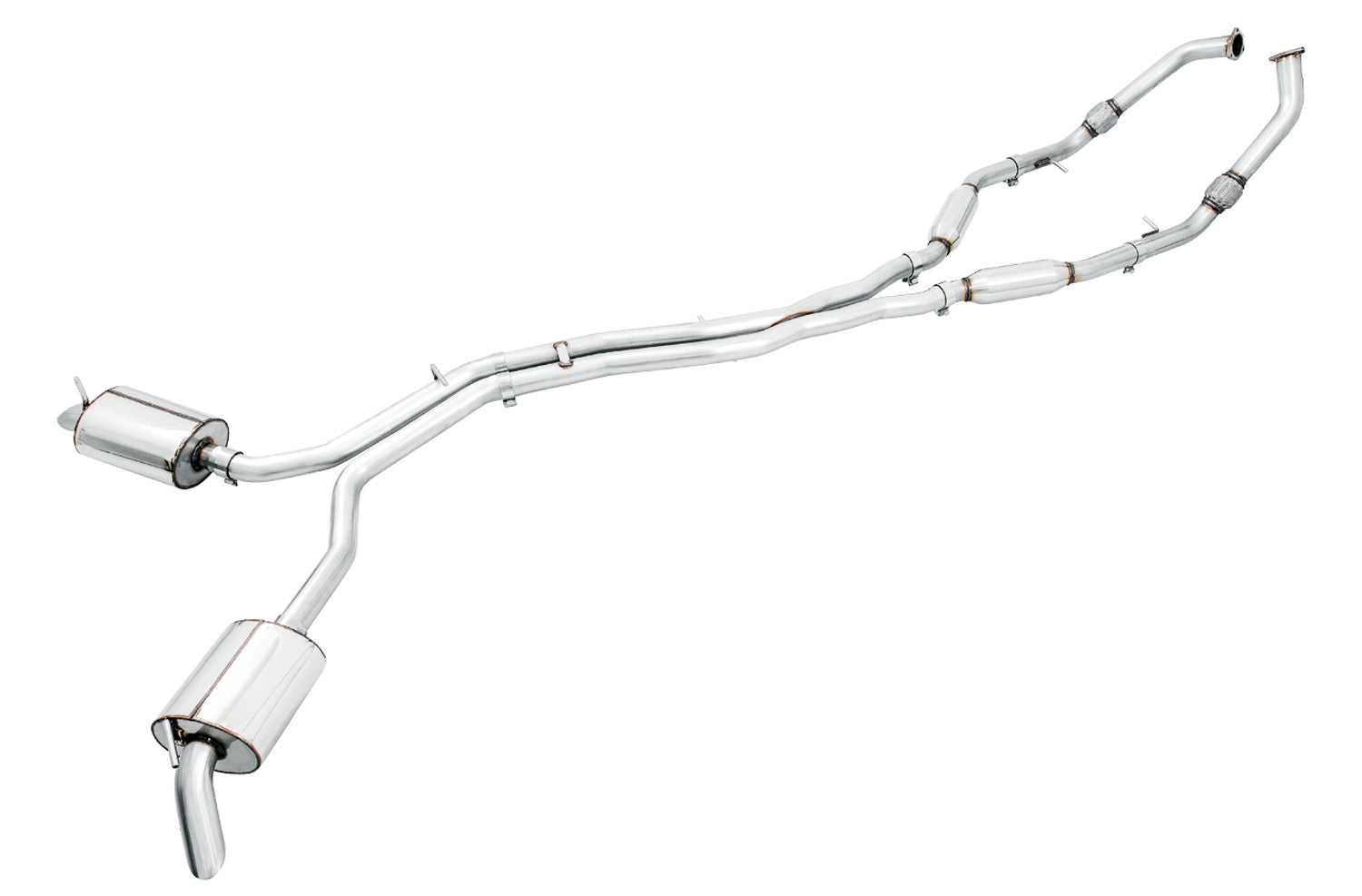 AWE Touring Edition Exhaust for Audi B9 SQ5 - Non-Resonated - No Tips (Turn Downs) - Primary